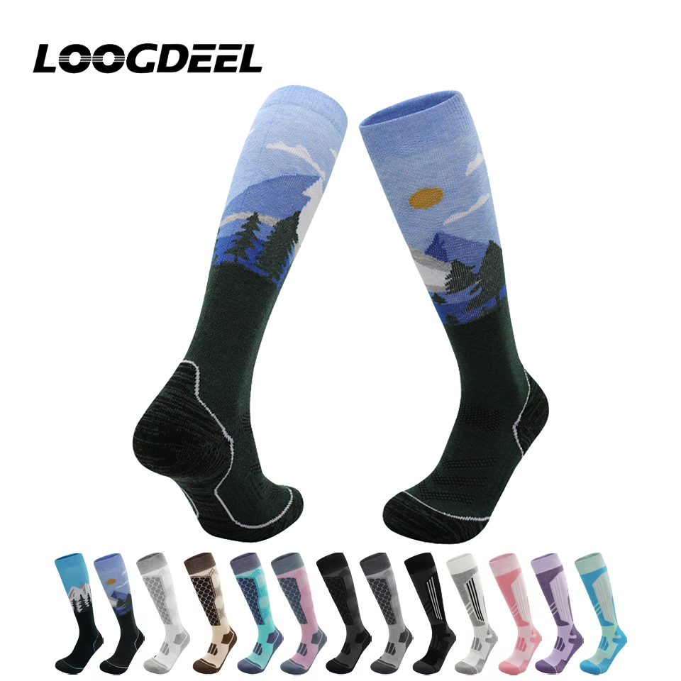 Wool Hiking Sock - Loogdeel 1 Pair Autumn Professional Antibacterial