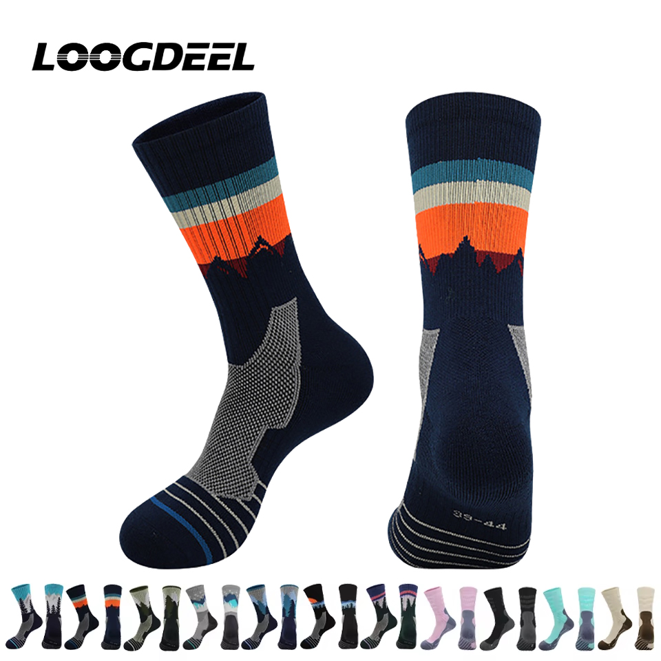 Wool Hiking Sock - Loogdeel Antibacterial Professional Football Socks Mid-calf