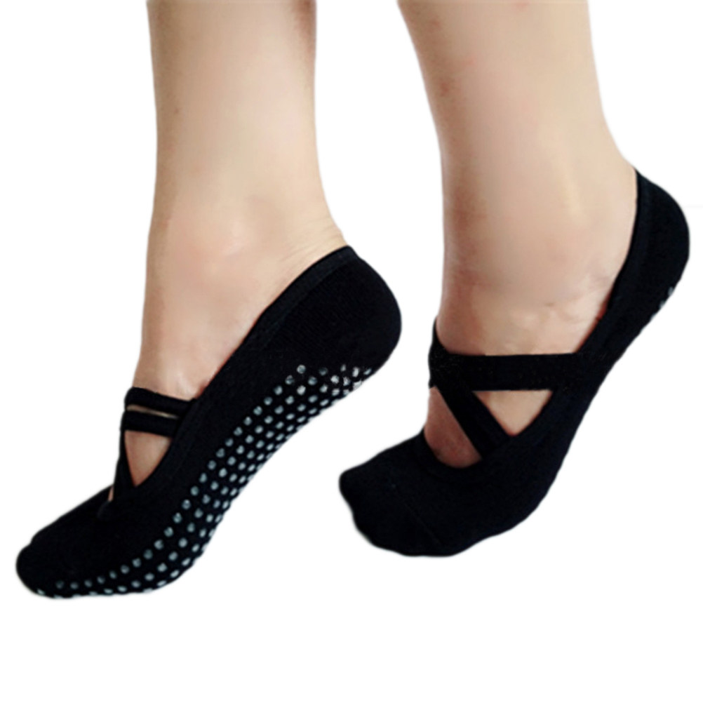 Grip Sock Yoga - 2Pairs Yoga Socks Women Cotton Non-slip