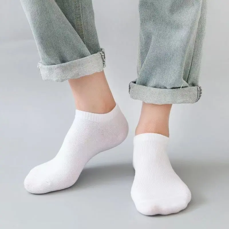 5 Pairs Unisex Casual Plain Co - огляд і ціна No Show Sock Women
