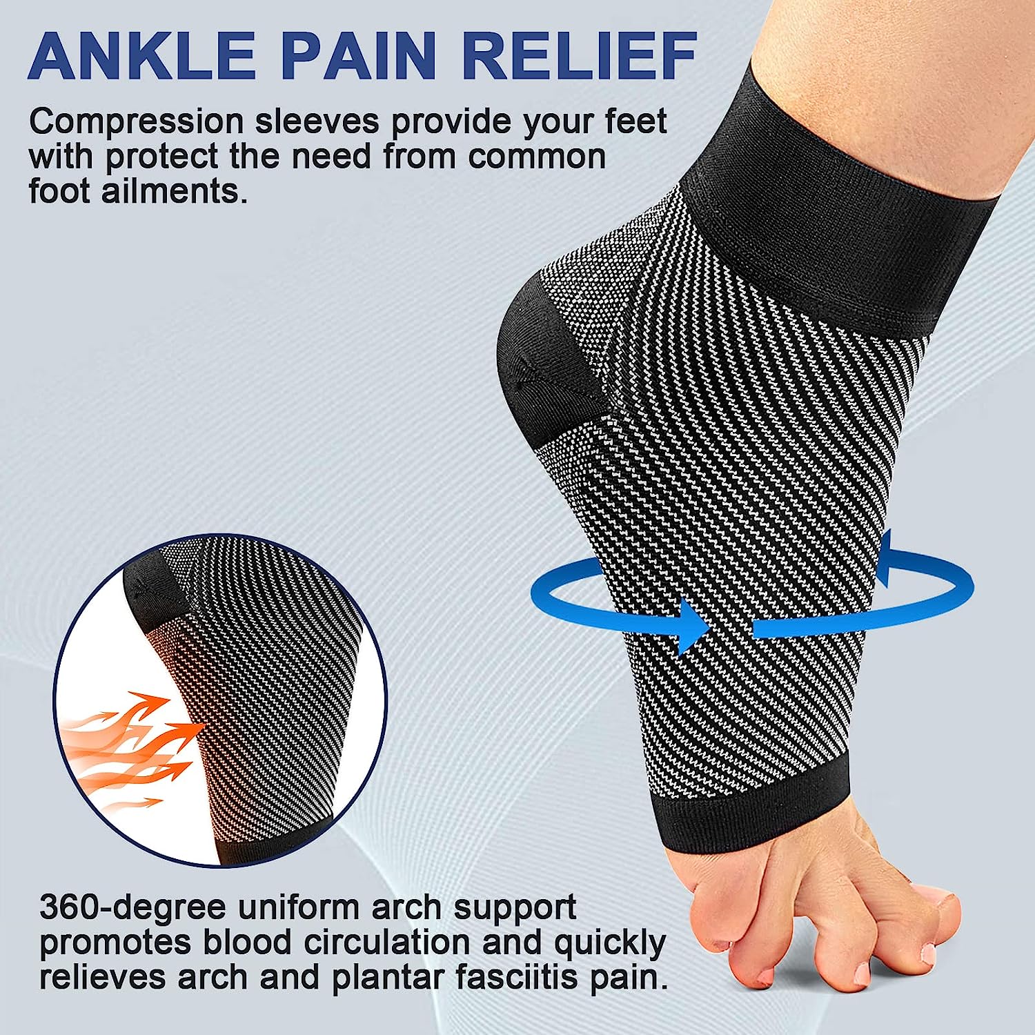 1pair Plantar Fasciitis Compre - огляд і ціна Ankle Brace Sock
