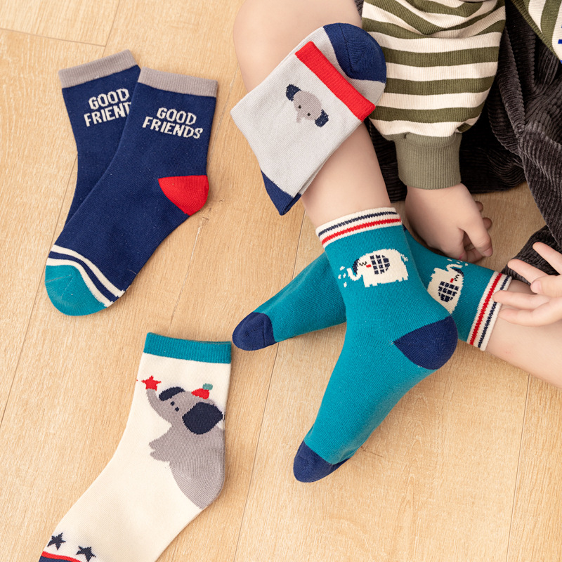 5‑Pack Kids Boys Socks Cartoon - огляд і ціна Cotton Crew Sock Pack