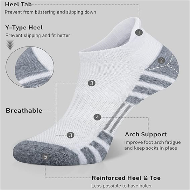 6/24 Pairs Cushioned Breathabl - огляд і ціна No Show Sock Women